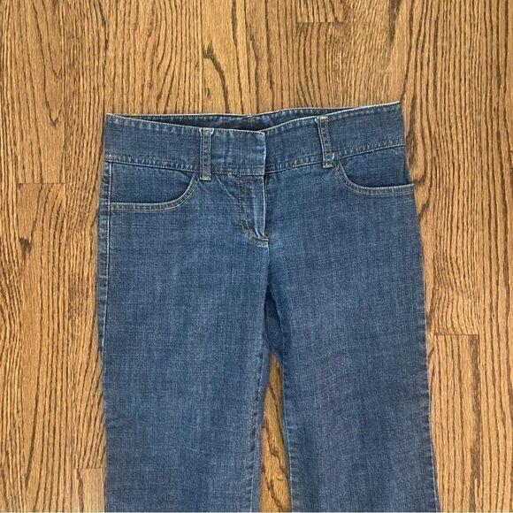 Theory cropped denim jeans pants sz 4 medium wash - Picture 3 of 6